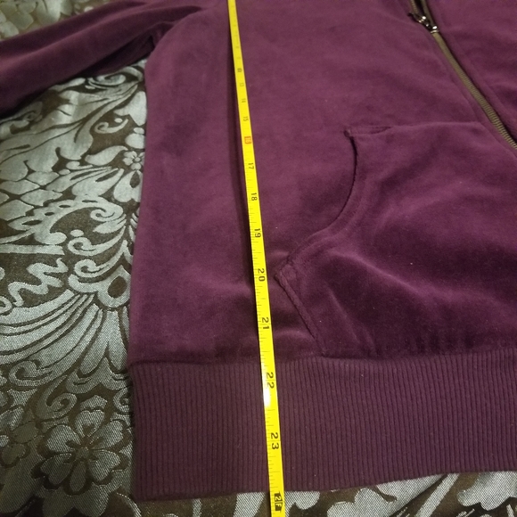 Sz XL LL Cool J  Purple Velour Jacket - Picture 10 of 15